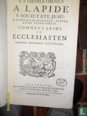 Commentarius in Ecclesiasten  - Image 1
