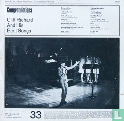 Congratulations Cliff Richard and His Best Songs - Bild 2