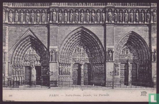 Paris, Notre-Dame, facade, les portails