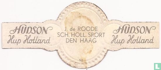 J. de Roode - Sch. Holl. Sport - Den haag - Image 2