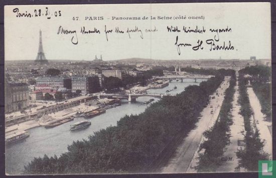 Paris, Panorama de la Seine (cote ouest)
