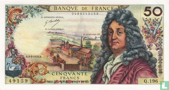 France 50 Francs Racine - Image 1