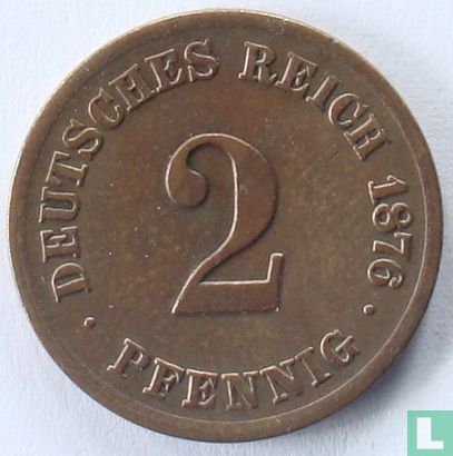 Duitse Rijk 2 pfennig 1876 (E) - Afbeelding 1