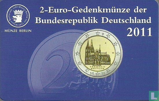 Allemagne 2 euro 2011 (coincard - A) "Nordrhein - Westfalen" - Image 3