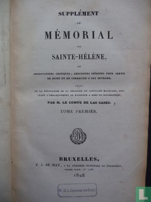 Mémorial de Sainte-Hélène supplément tome premier et second - Afbeelding 3
