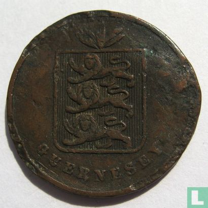 Guernsey 1 Double 1868 - Bild 2