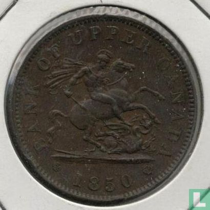Upper-Canada 1 penny 1850 - Afbeelding 1