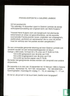 Franka bij Lambiek Persberichtkaart - Afbeelding 2