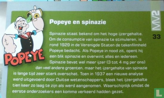 Popeye en spinazie