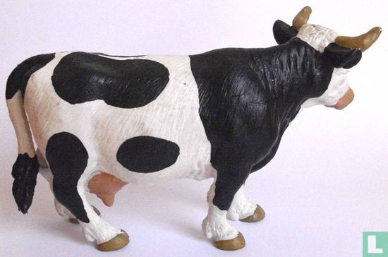 Kuh schwarz-weiss stehend / Kopf weiß - Bild 2
