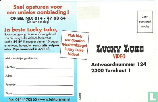 Lucky Luke - Aanvraagkaart - Image 2