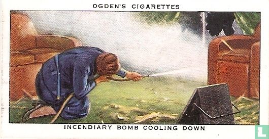 Incendiary Bomb Cooling Down.