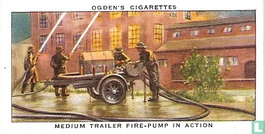 Meduim Trailer Fire-Pump in Action.
