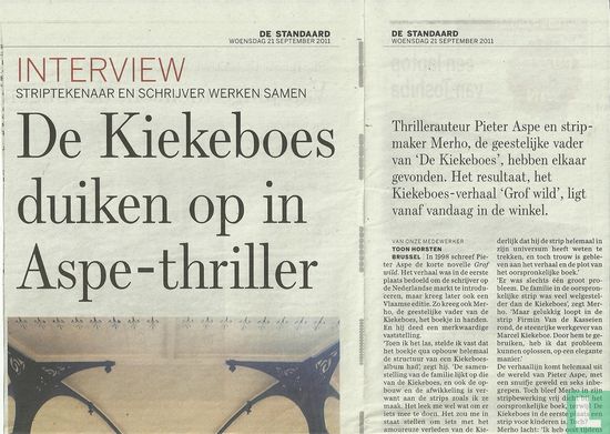 De Kiekeboes duiken op in Aspe-thriller - Afbeelding 1