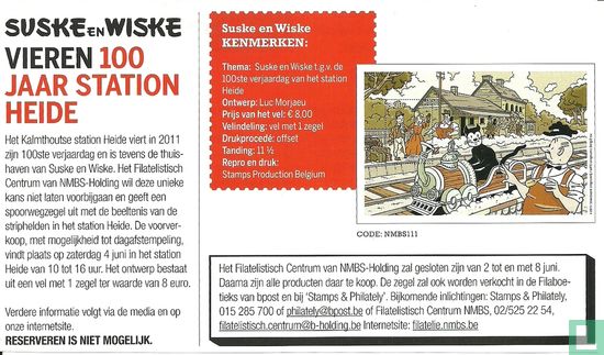 Suske en Wiske vieren 100 jaar station Heide