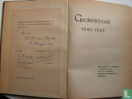 Gedenkboek 1940 - 1945 - Afbeelding 3