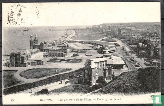 Dieppe, Vue générale de la Plage