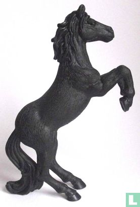 Pferd schwarz steigend - Afbeelding 1