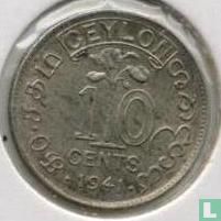 Ceylan 10 cents 1941 - Image 1