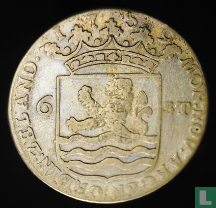Zeeland 6 Stuiver 1759 (4.95 g) "Scheepjesschelling" - Bild 1