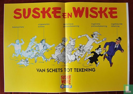 Suske en Wiske Van schets tot tekening