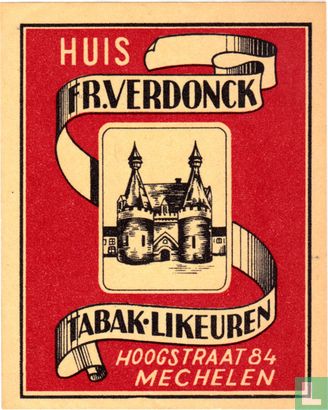 Huis Fr. Verdonck - Tabak likeuren