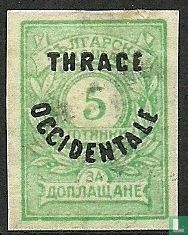 Chiffre, surcharge Thrace