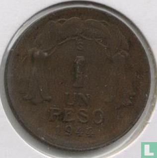 Chile 1 peso 1944 - Image 1