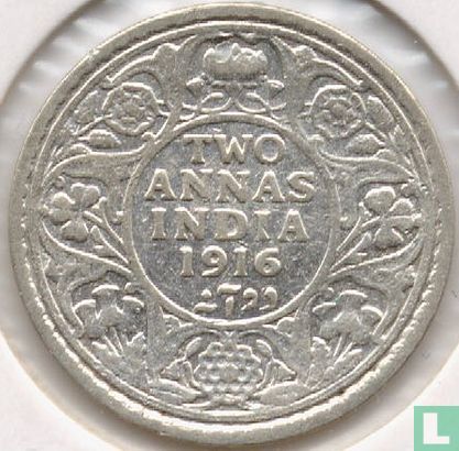 British India 2 annas 1916 - Image 1