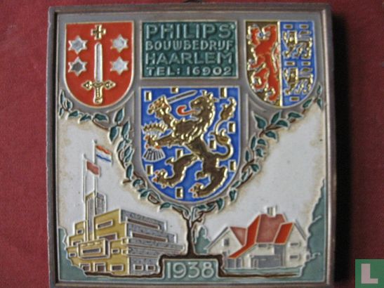 Philips Bouwbedrijf Haarlem tel: 16902  1938  - Image 2