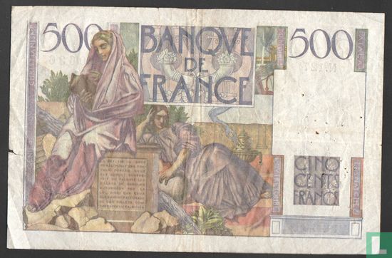 France 500 francs 1953 "Chateaubriand" - Image 2