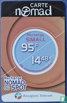Recharge Bouygues Telecom - Carte Nomad - small 95F/14,48€  - Bild 1
