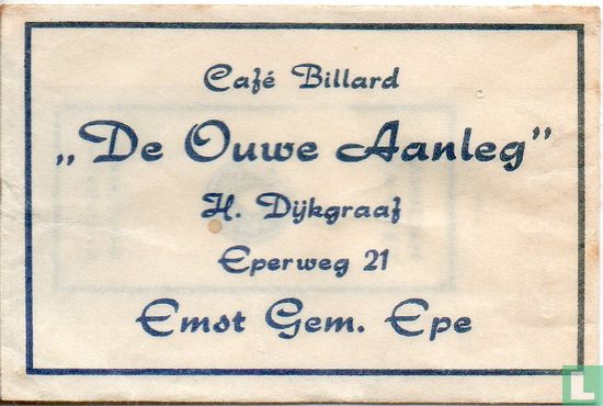 Café Billard "De Ouwe Aanleg" - Image 1