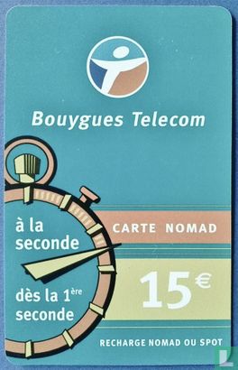 Recharge Bouygues Telecom - Carte Nomad - A la seconde - 15€  - Image 1