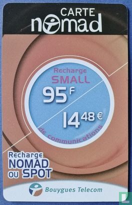 Recharge Bouygues Telecom - Carte Nomad - small 95F/14,48€  (variante 4000763) - Bild 1
