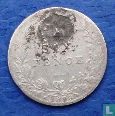 United Kingdom 6 pence 1899 - Image 2