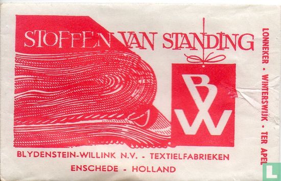 Blydensteyn Willink N.V. - Stoffen van Standing - Image 1
