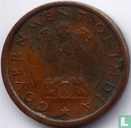 India 1 pice 1950 (Bombay - 1 mm thick rim) - Image 2