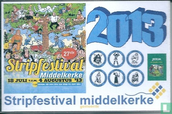 Pipikaart Stripfestival Middelkerke 2013 (18/7-4/8/2013) - Afbeelding 1
