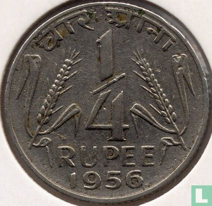 Inde ¼ roupie 1956 - Image 1