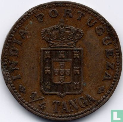 Portuguese India ¼ tanga 1901 - Image 2