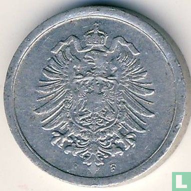 Empire allemand 1 pfennig 1917 (F) - Image 2