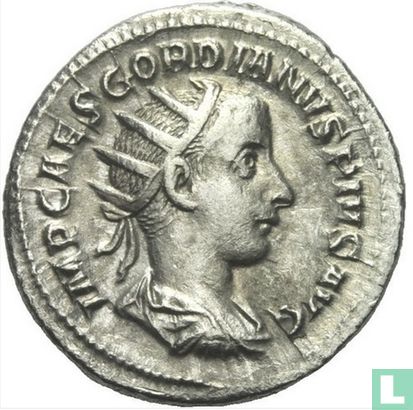  Gordien III AR Antoninianus, battu à Rome 241-243 n. Chr.  4,44 gr - Image 2