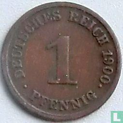 Duitse Rijk 1 pfennig 1900 (J) - Afbeelding 1