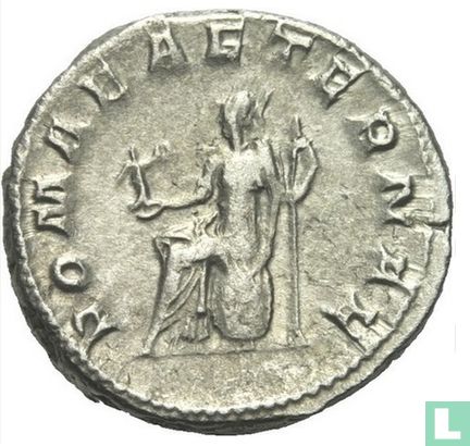  Gordianus III AR Antoninianus, geslagen te Rome 240 n.Chr.  - Afbeelding 1