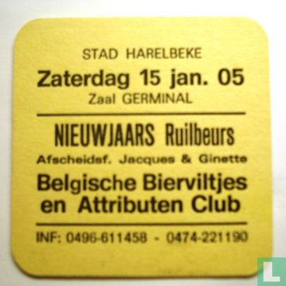 Nieuwjaars ruilbeurs Belgische Bierviltjes en Attributenclub / Streekbier Bosbier - Image 1