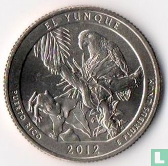 Verenigde Staten ¼ dollar 2012 (S) "El Yunque National Forest" - Afbeelding 1