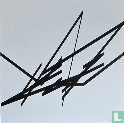 Albert Rubens - Geometrisch abstracte compositie, 1990