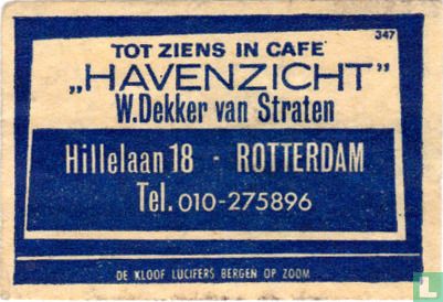Café Havenzicht - W.Dekker van Straten