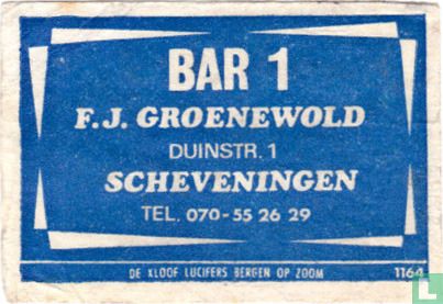 Bar 1 - F.J. Groenewold